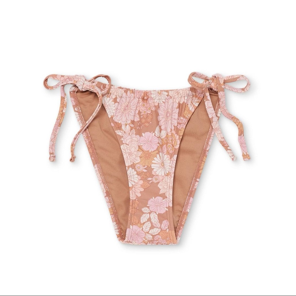NWT Tunneled Cheeky High-leg string bikini bottom